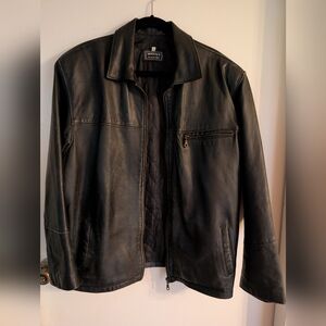 Versace V2 Vintage Men's Leather Jacket Coat XL